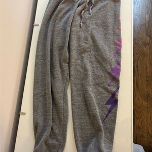COPY - Gray l Joggers with Purple Accents